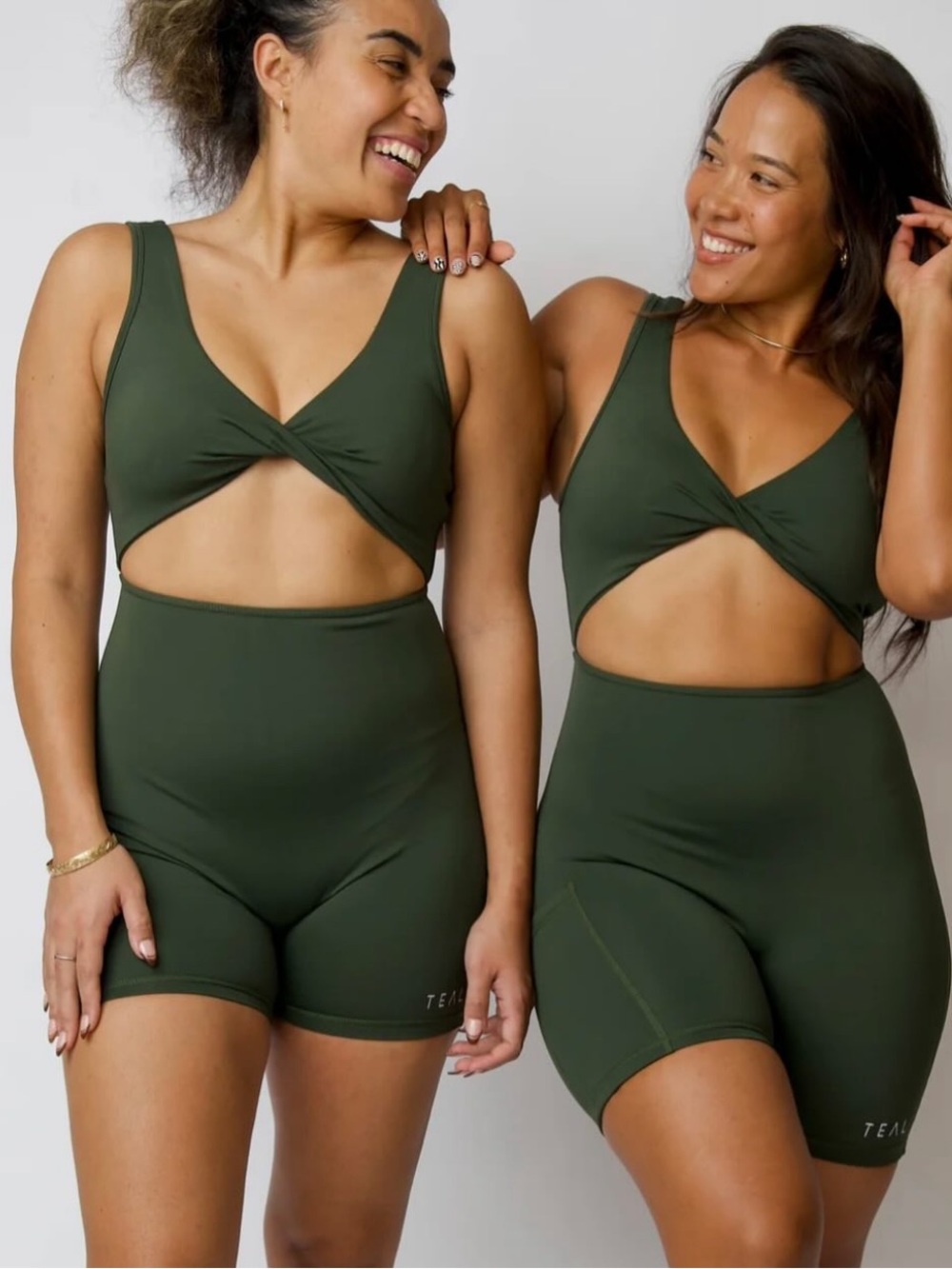 Active by Teal Jani Jumpsuit in Olive Medium